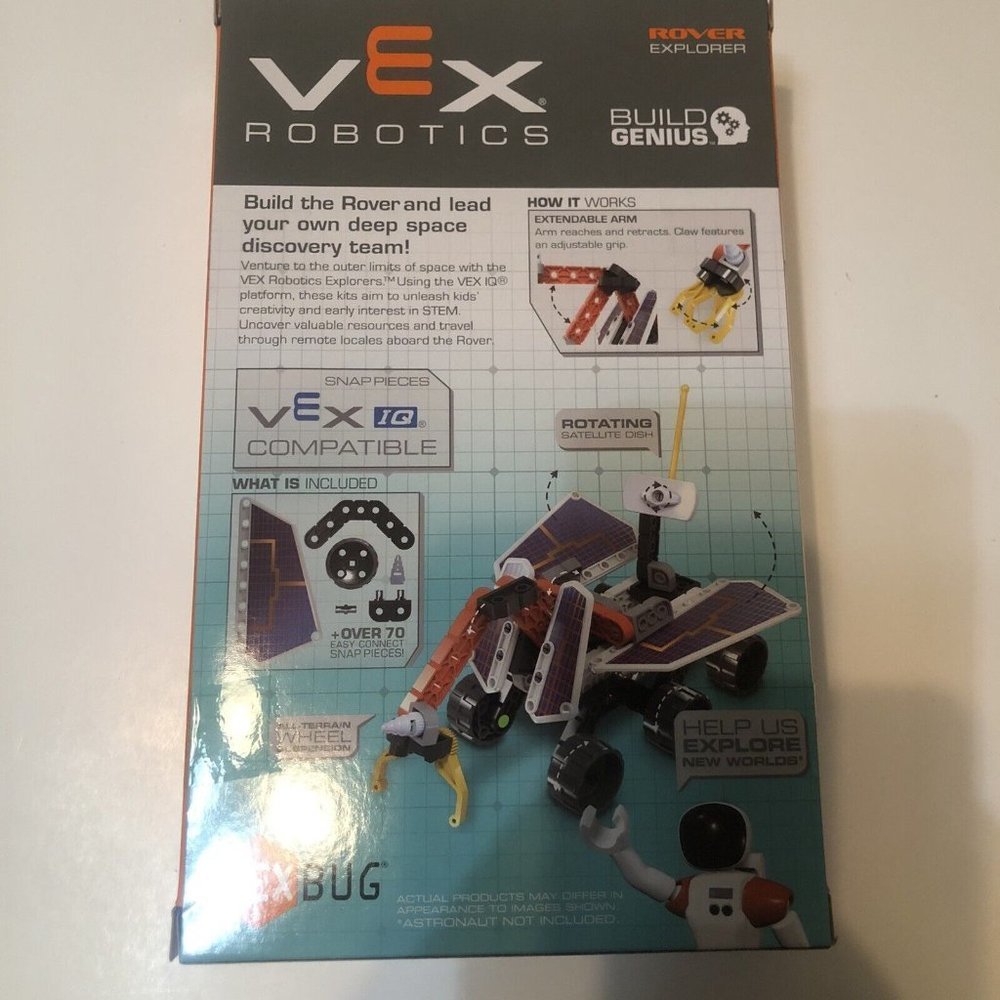 Hexbug Vex Robotics Build Genius Rover Explorer STEM Starter Construction Explor - Picture 5 of 5